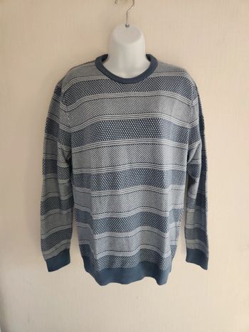 Pull coton bleu Bugatti taille M