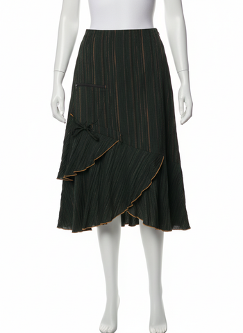 jupe noire fines rayures colorées Taille 38 Carnaby Neuve