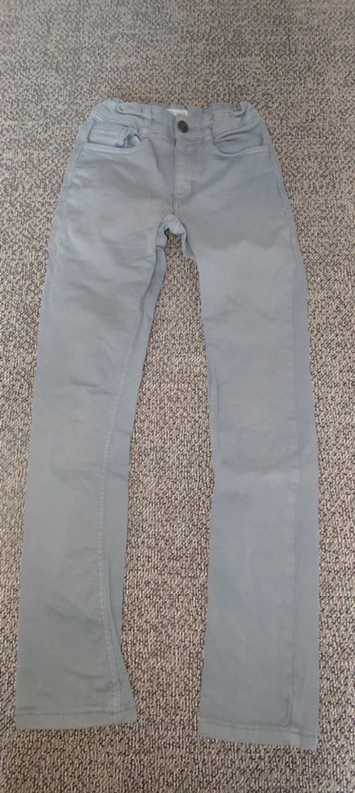 lot jeans skinny bleu clair et gris marroné - photo numéro 7