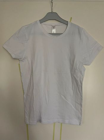 T-shirt B&C uni blanc