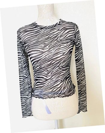 Haut zébré taille S