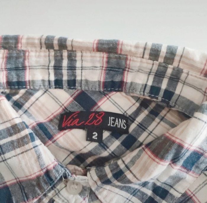 Chemise longues a carreaux femme c - photo numéro 3