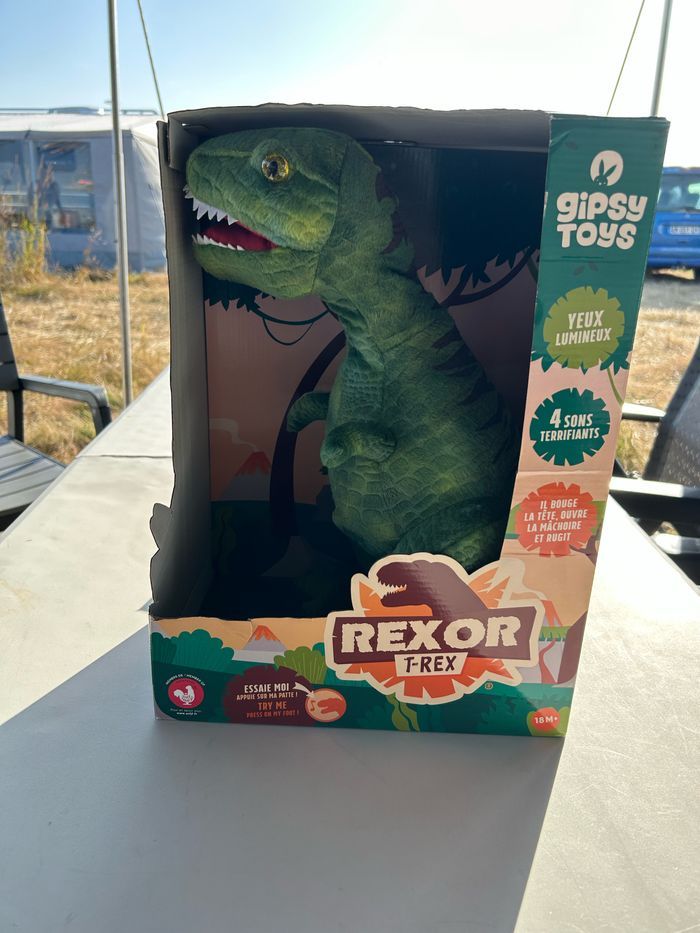 dinosaures t-rex en peluche interactive - photo numéro 2