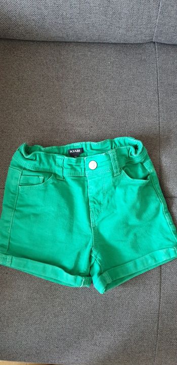 Short en jean vert kiabi 5 ans