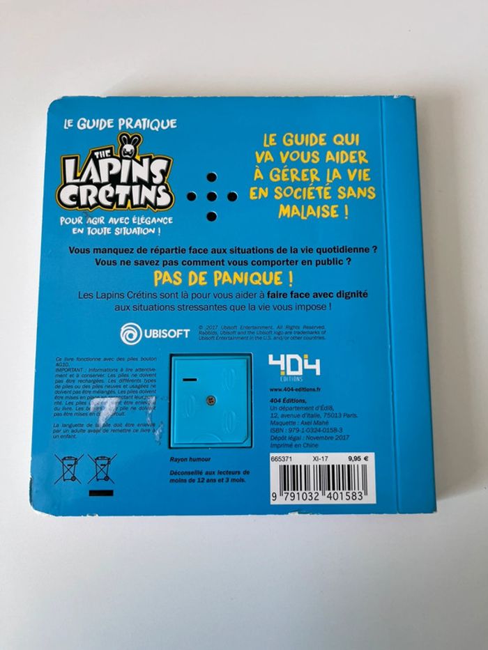 Livre sonore les lapins crétins - photo numéro 2