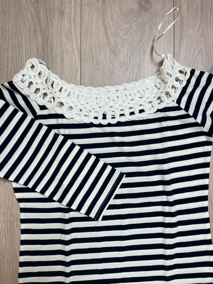 Teeshirt à rayures noir et blanc - photo numéro 2