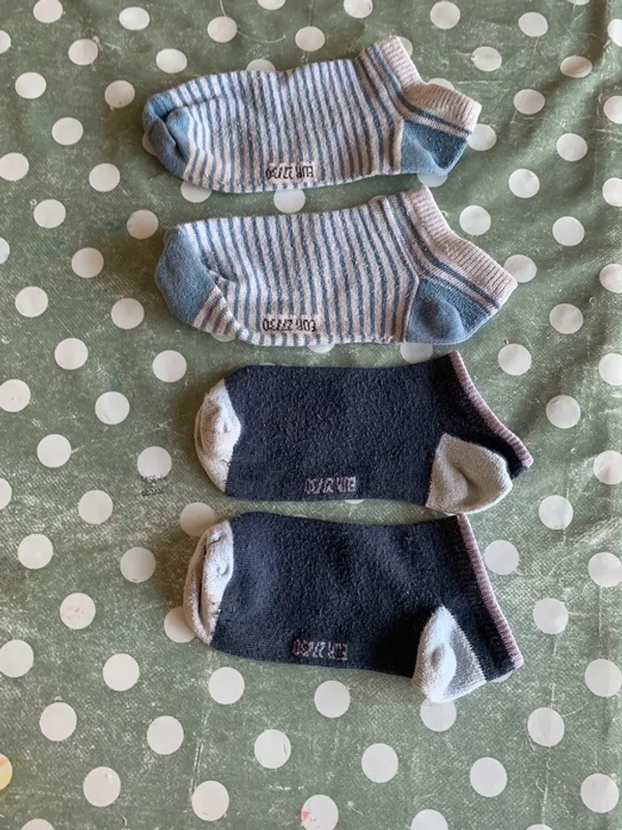 Lot de 2 paires de chaussettes T. 27-30
