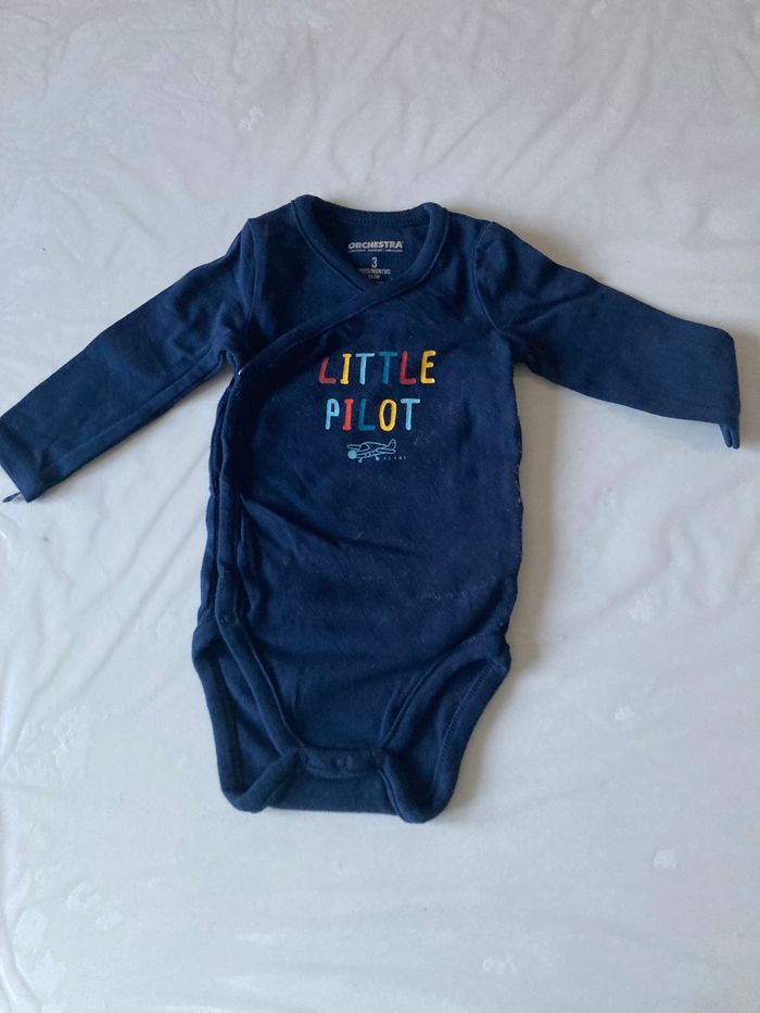 Lot 7 bodies thème aviation orchestra 3 mois - photo numéro 2