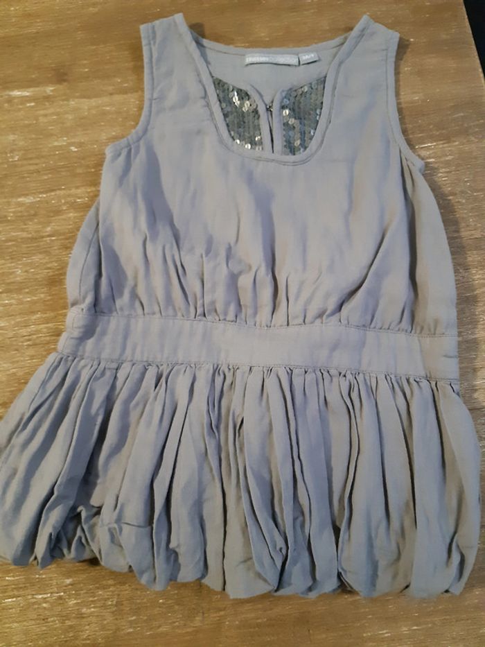 Robe grise sequins 3 suisses 3 ans fille neuve boule