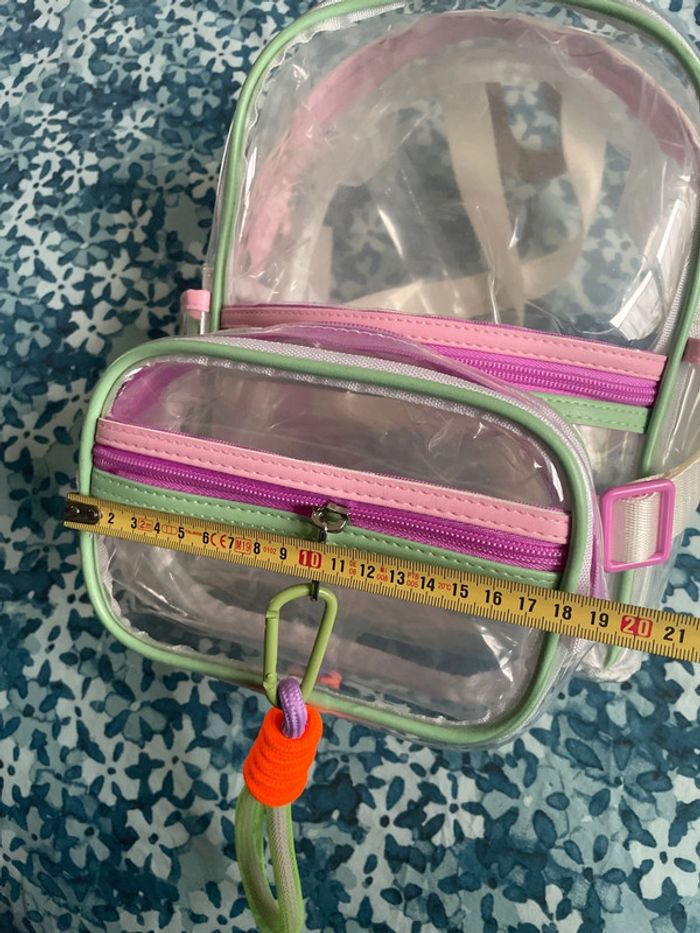 Sac à dos transparent avec sa sacoche Claire’s - photo numéro 8