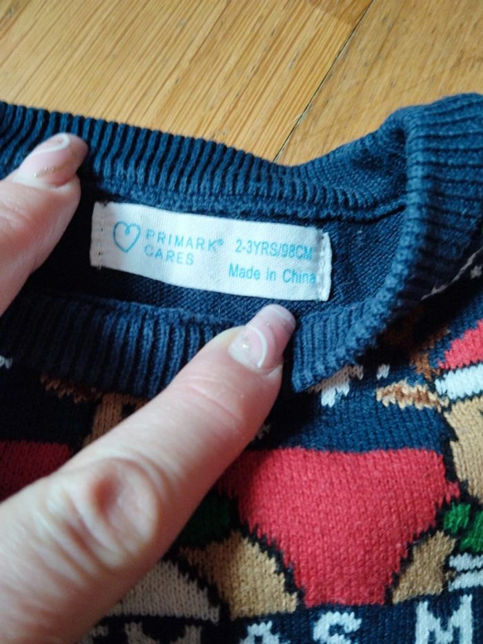 Pull de Noël Primark 2/3 ans - photo numéro 3