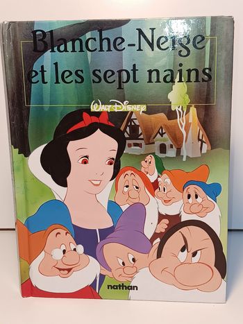 Livre vintage Walt Disney blanche neige et les sept nains 111 pages (dépôt légal sep 91)
