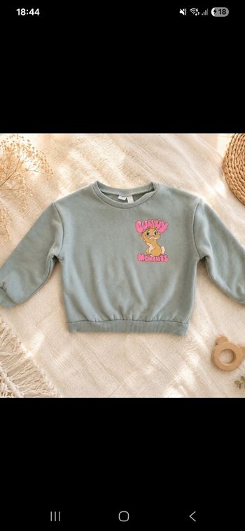 🩵 Sweat Bambi bébé tout doux 🐰