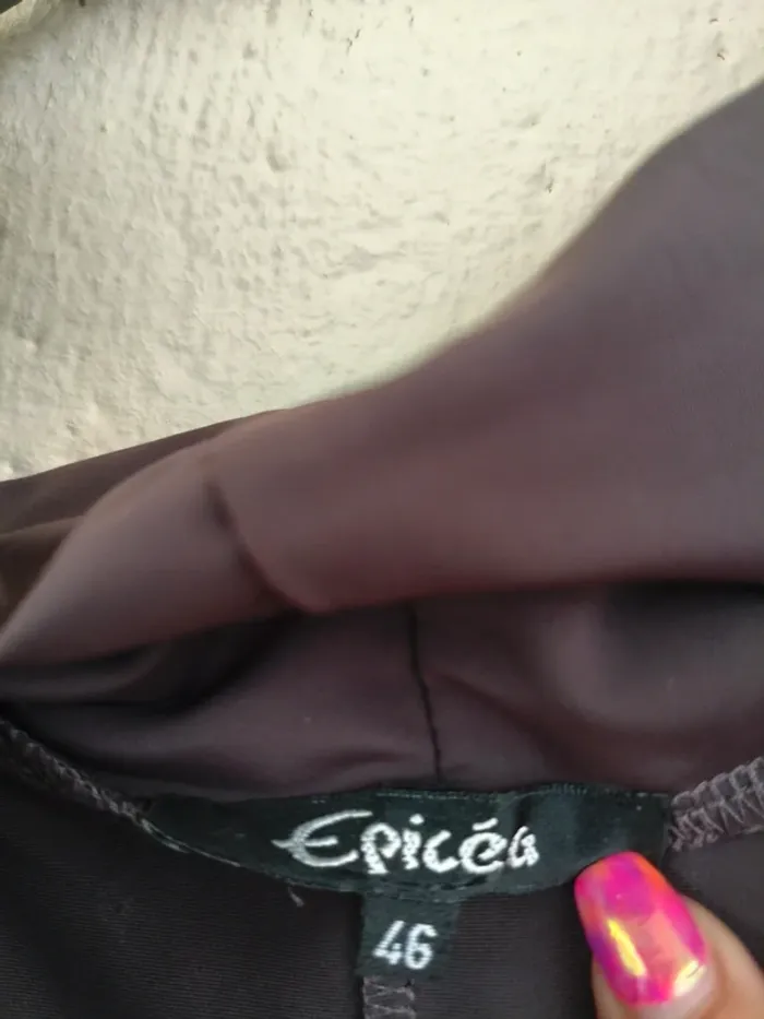 Robe marron - Épicéa - taille 46 - photo numéro 3