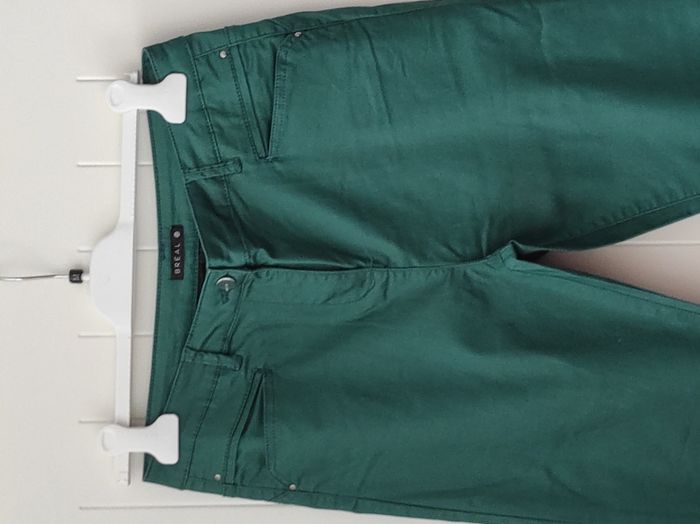 Pantalon femme taille 40 – effet huilé vert sapin - photo numéro 4