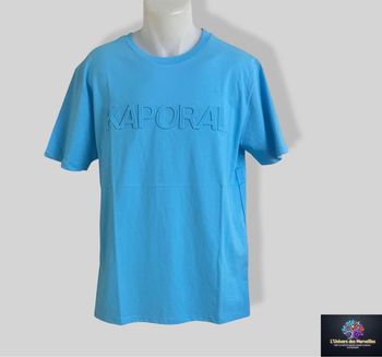 Tee-shirt bleu ciel kaporal- Homme - Taille L