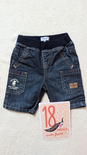 Short bermuda jean 18 mois