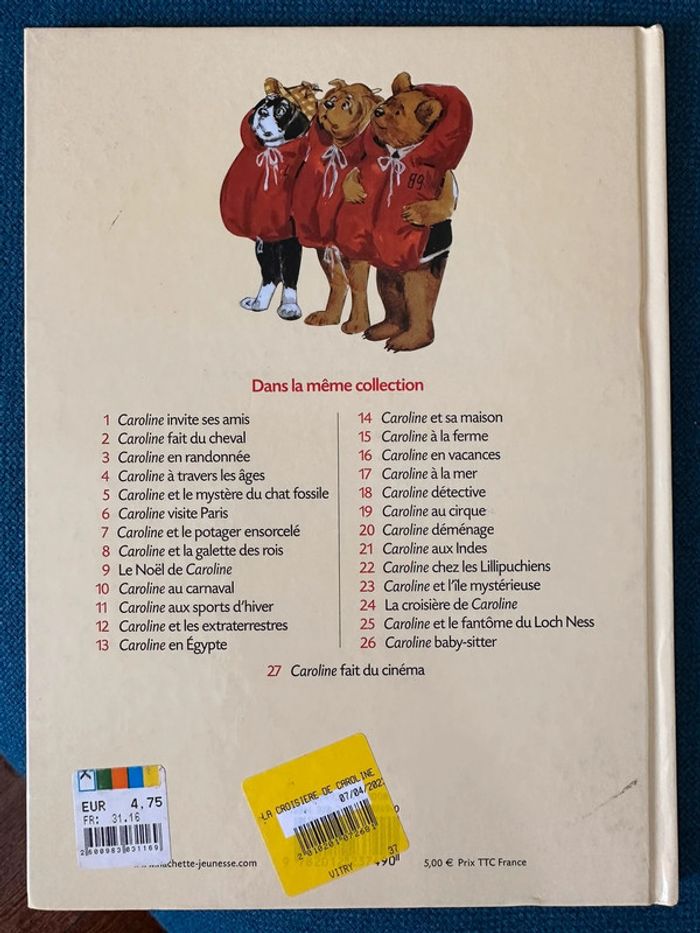 La croisière de Caroline pierre probst livre rare blanc collection bd album - photo numéro 2