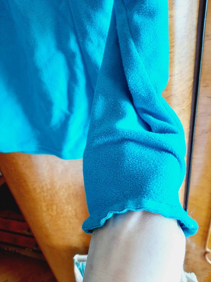 Polaire bleu turquoise M - photo numéro 4