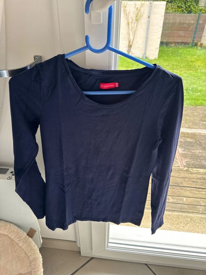 TEE shirt manches longues tissaia 38/40 - photo numéro 3