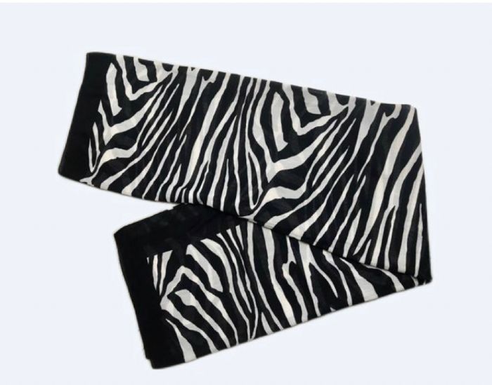 Maxi foulard xxl paréo sarong imprimé zèbre animal noir blanc graphique minimaliste