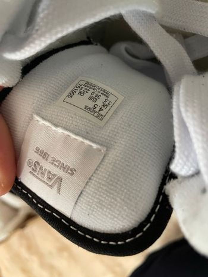 Vans Knu Skool taille 35 noir et blanches - photo numéro 5