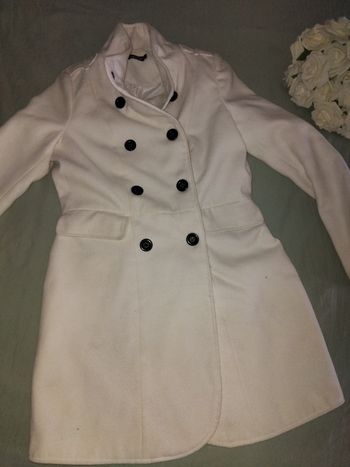 Manteau blanc taille s