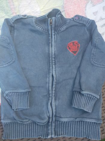 Gilet bleu double orchestra 5 ans