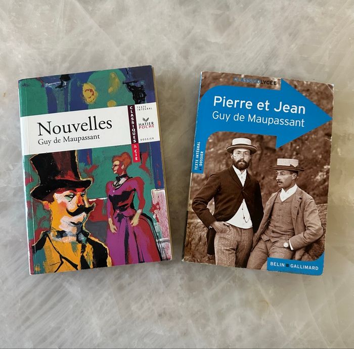 Lot de 2 livres de Guy de Maupassant