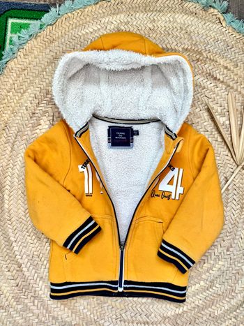 Veste capuche chaude terre de marin 3ans