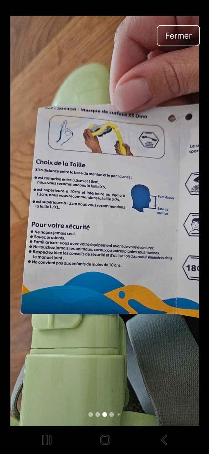 Masque de plongée enfant - photo numéro 3