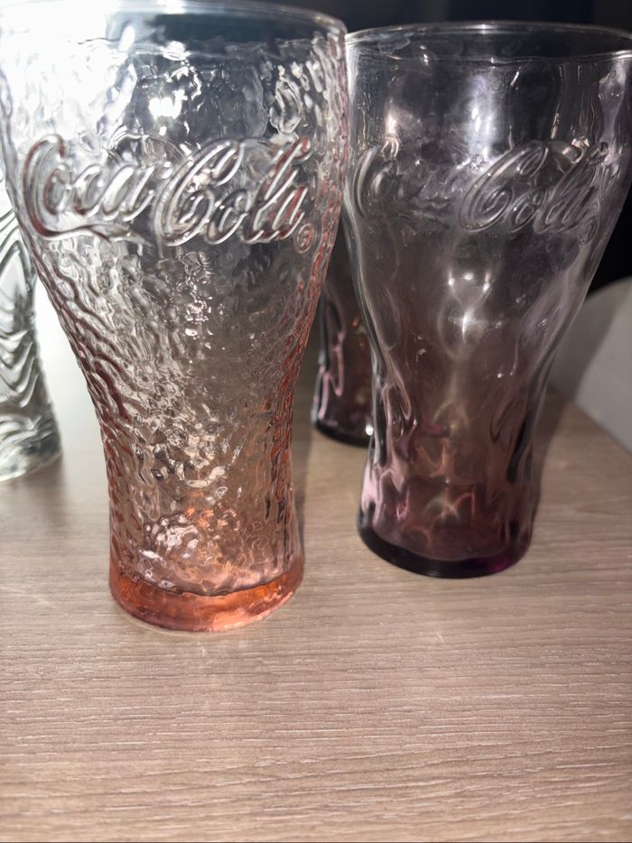 Lot verre coca cola - photo numéro 3