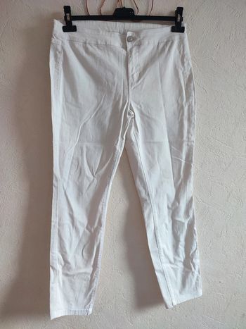 Pantalon blanc femme taille 38/40