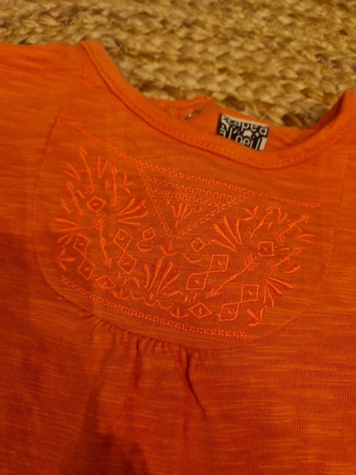 Jolie robe bohème corail Tape à l'œil 🐇23 mois🐇 - photo numéro 2