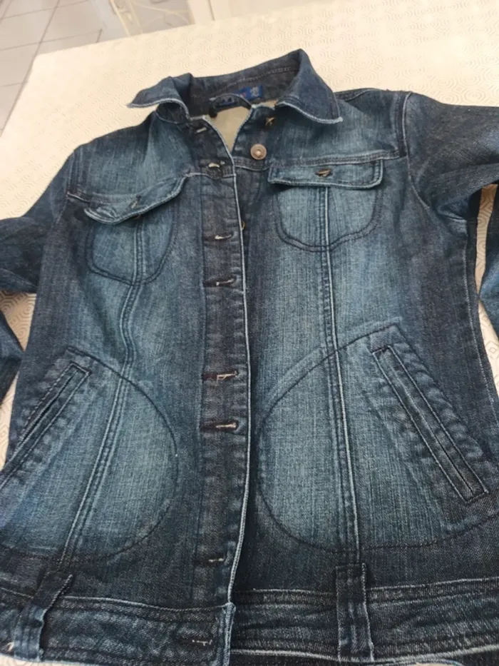 Veste en jean So jeans T L bleu - photo numéro 3