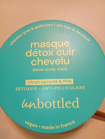 Masque détox cuir chevelu