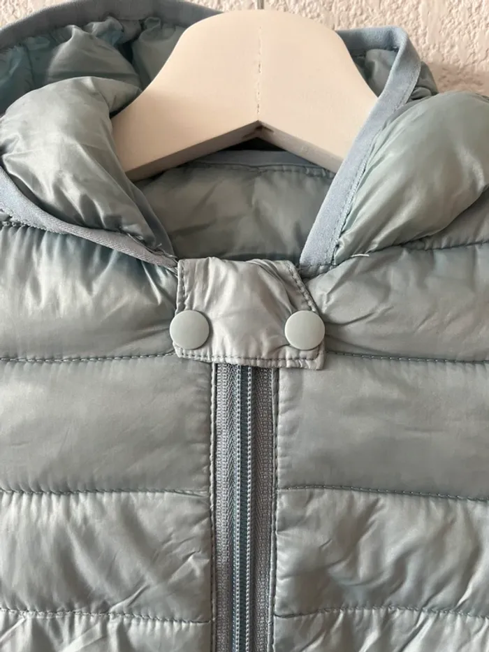 Manteau léger bébé garçon bleu clair avec capuche oreilles - Taille 80 (12-18 mois) - photo numéro 3