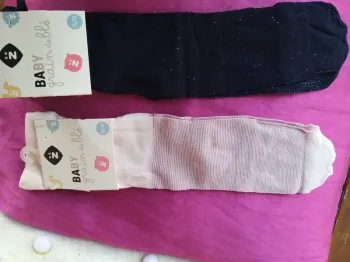Lot de 2 collants fins