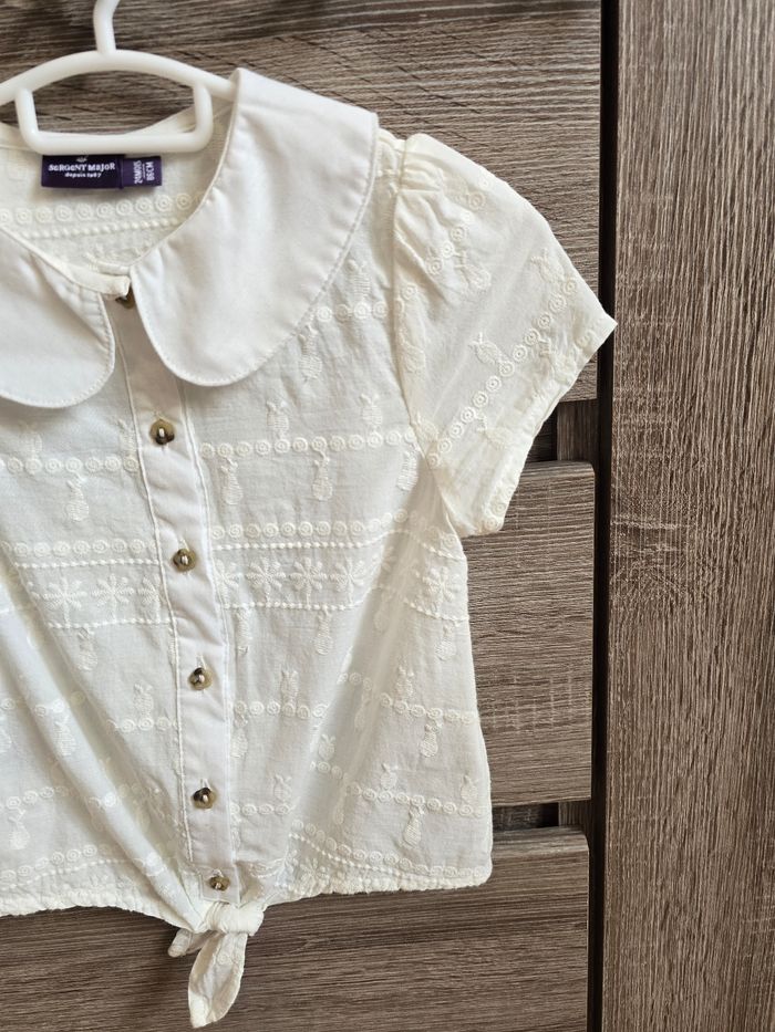 Vêtement Bébé Fille - Chemisier blanc - Sergent Major - 24 mois 86 cm - photo numéro 3