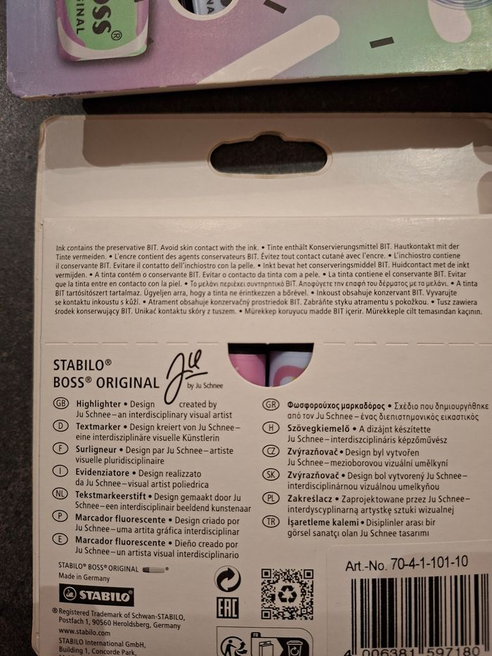 Lot de 4 pochettes de 4 stabilos coloris pastels édition limitée - photo numéro 4