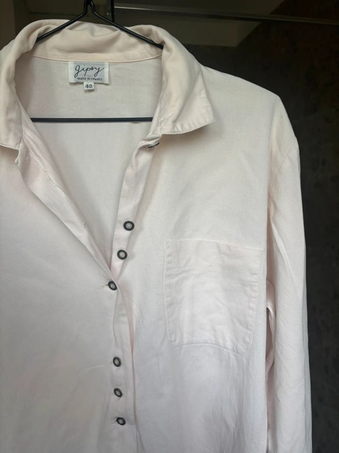 Chemise velours côtelé rose pale Gipsy - photo numéro 4