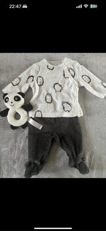 Pyjama deux pièces velours