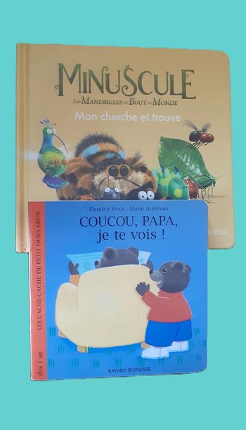 Le lot de 2 livres cartonnés. Pour les tout-petits.
