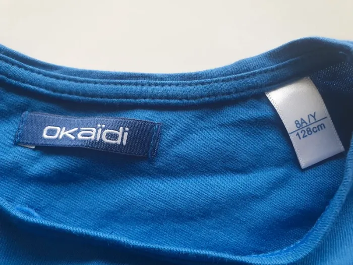 Tee-shirt bleu Okaïdi 8 ans - photo numéro 2
