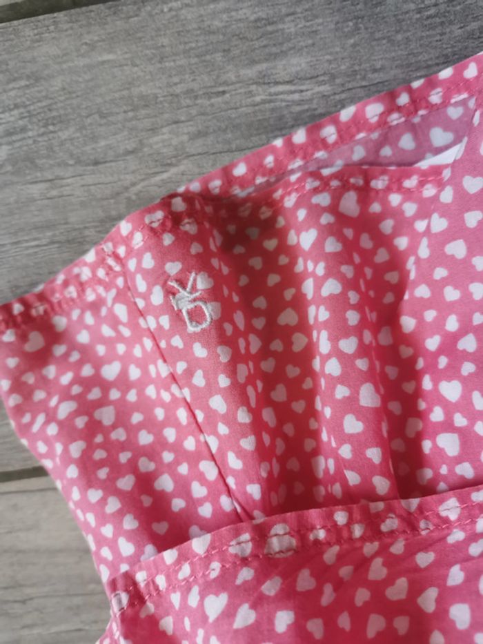 Jupe rose à cœurs blancs à volants pour 6 ans - photo numéro 2