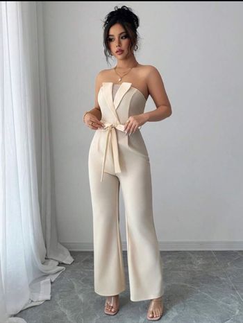 Combinaison femme beige