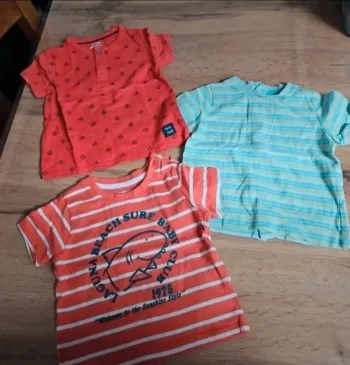 Lot de 3 t-shirts bébé garçon 9 mois