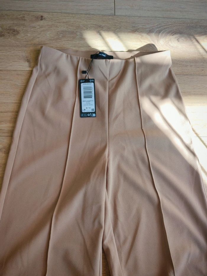 Pantalon jambe large vero moda beige 38 M32 - photo numéro 3