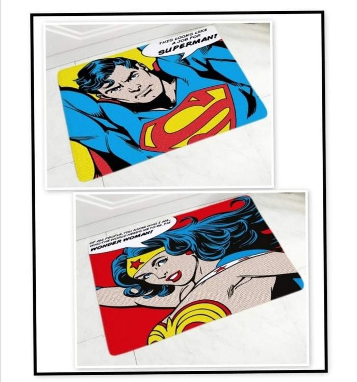 Tapis Superman ou WonderWoman