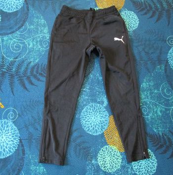 Bas de Survêtement Puma Pantalon Jogging enfant XS 7 8 ans Noir (T104)